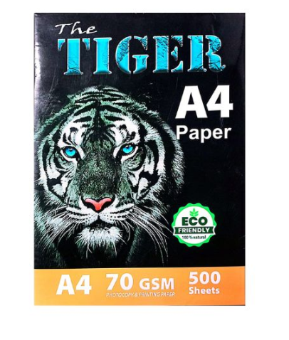 The Tiger Offset Paper, A4, 70 GSM (Pack of 500 Sheets)