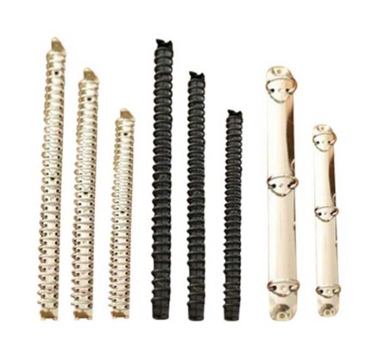 Spiral Ring Clip Paper Storage Folder Accessories, 8 mm