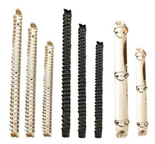 Spiral Ring Clip Paper Storage Folder Accessories, 18mm