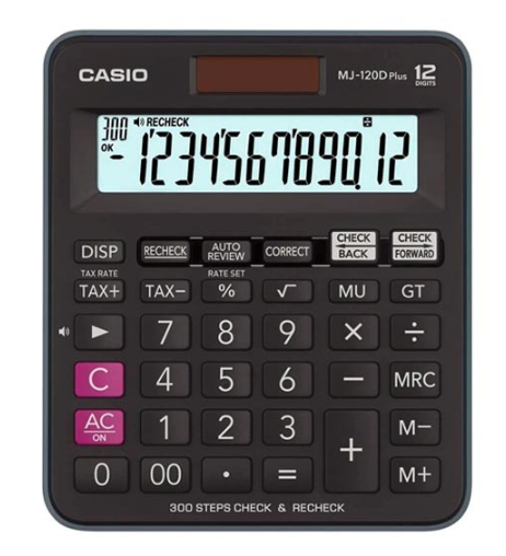 Casio Calculator, Mj-120D Plus
