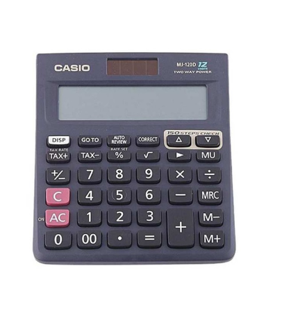 Casio Electronic Calculator, MJ-120D, Black
