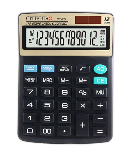 Electronic Calculator, CT-75, 12-Digit
