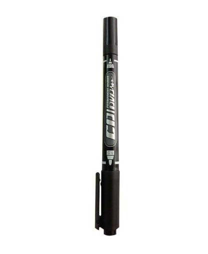 Gxin CD/DVD Permanent Marker, Black (Pack of 12 Pieces)