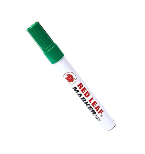 Red Leaf 707 Permanent Marker, Green (Pack of 12)