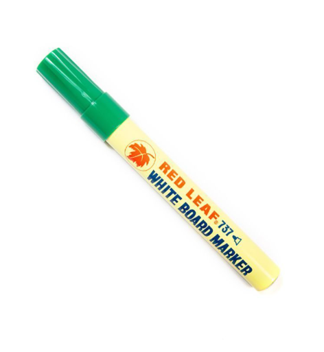 Red Leaf 737 White Board Marker, Green (Pack of 12)