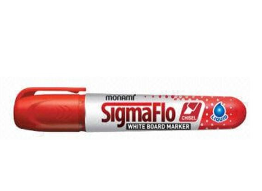 Monami Sigmaflo White Board Marker, Red (Pack of 12)