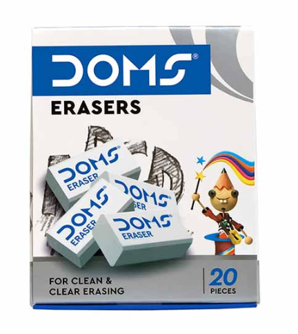 DOMS Eraser, Pack of 20 Pcs