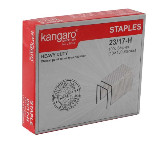 Kangaro Stapler Pin, 23/17, Red