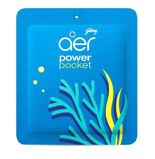 Godrej Aer Power Pocket Bathroom Freshener, 10gm (Sea Breeze)