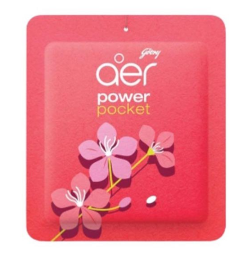 Godrej Aer Power Pocket Bathroom Freshener Fresh Blossom, 10gm