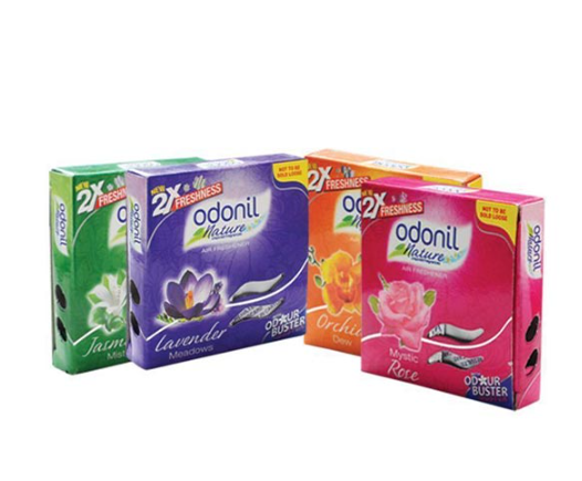 Odonil Air Freshener Block, Assorted Fragrance, 48gm