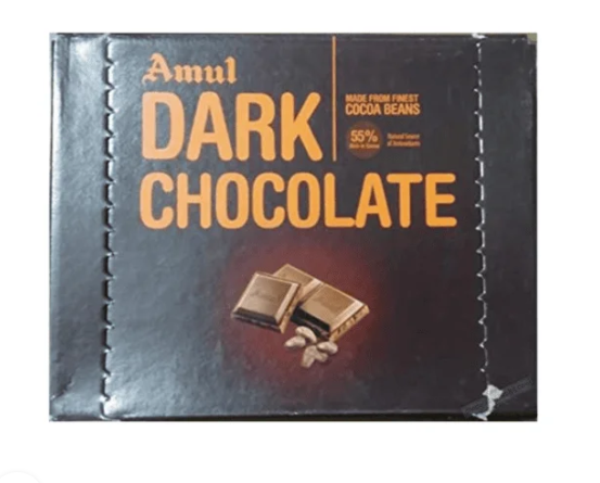 Amul Dark Chocolate 20 Pcs Box