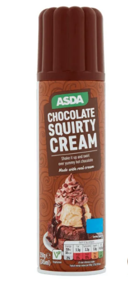 ASDA Chocolate Squirty Cream