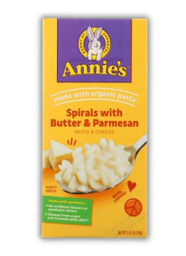 Annies Spirals with Butter and Parmesan Pasta and Cheese