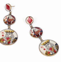 Resin Brass Earrings