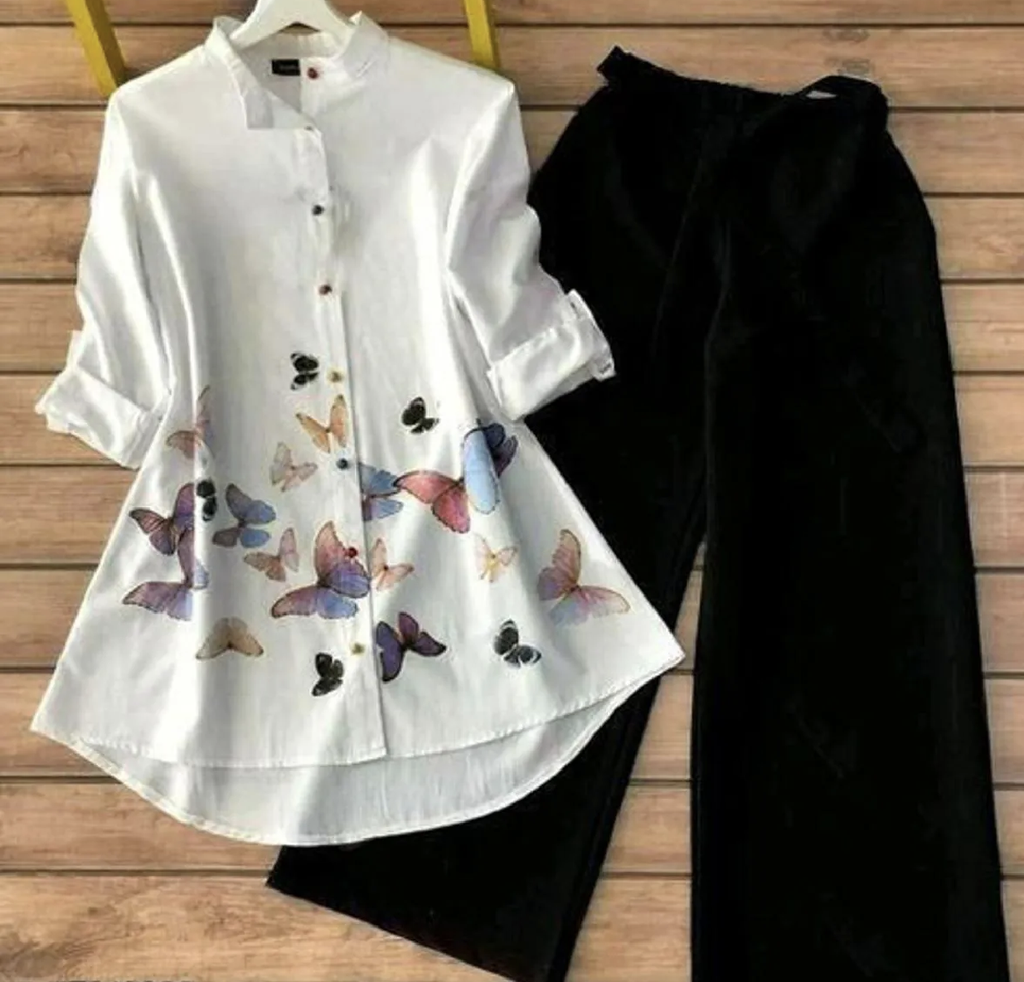 western dress Ladies Top and Pant Jorget style Kurti for women