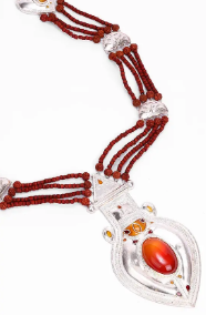 Simulated Onyx Necklace