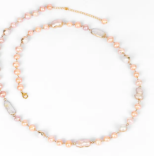Pink Pearl Necklace