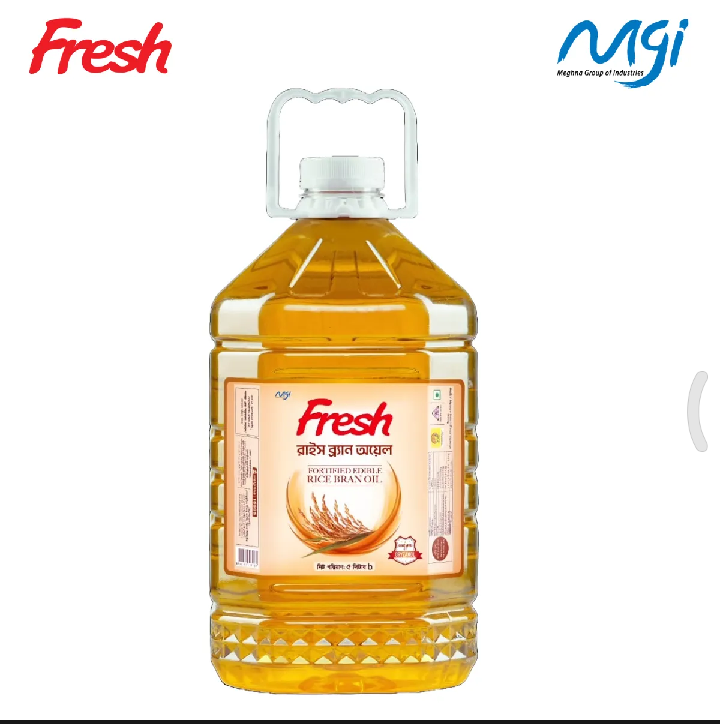 Fresh Rice Bran Oil-5 liter