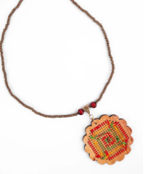 Wooden Beads Studded Necklace