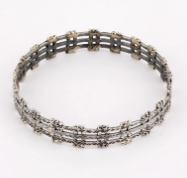 Oxidized Silver Bangle