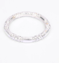 Engraved Silver Bangle