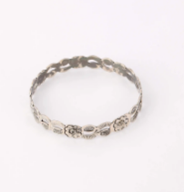 Oxidized Silver Bangle