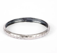 Oxidized Silver Bangle