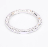 Engraved Silver Bangle