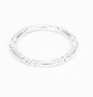 Engraved Baby Silver Bangle