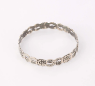 Oxidized Silver Bangle