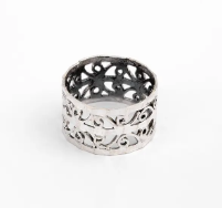Oxidized Silver Band Ring
