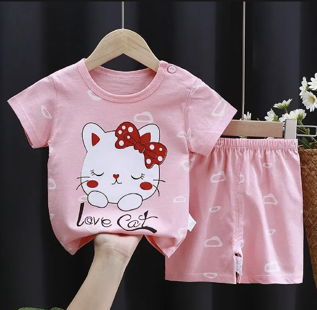 baby soft cotton export quality t-shirt set