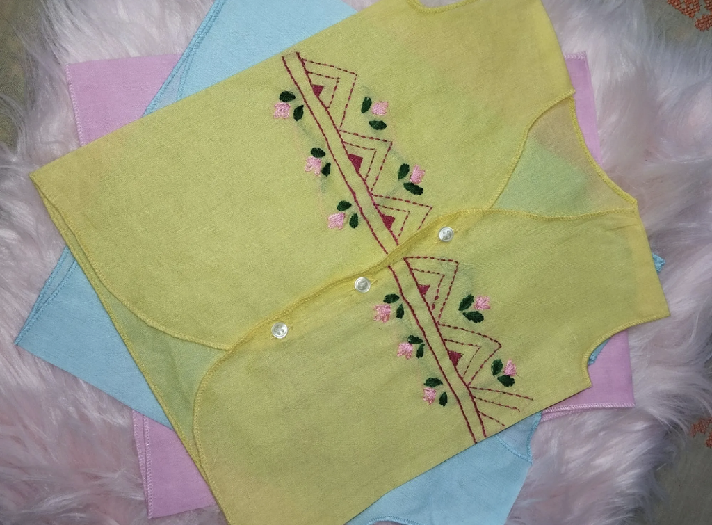 hand work baby nima for 0-6m baby - Multicolourhand work baby nima for 0-6m baby - Multicolour