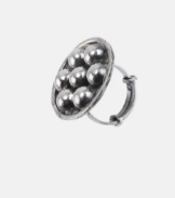 Pearl Studded Oxidized Silver Ring Pearl Studded Oxidized Silver Ring  Pearl Studded Oxidized Silver Ring