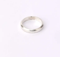 Simulated Stone Oxidized Silver Ring