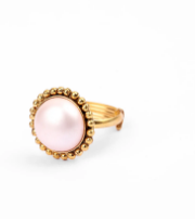 Pearl Brass Ring