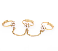 Pearl Brass Ring