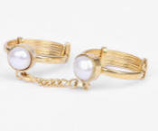 Pearl Brass Ring
