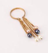 Pearl Brass Ring