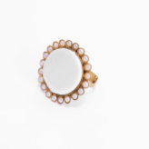 Pearl Brass Ring