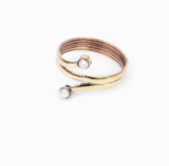 Pearl Brass Ring