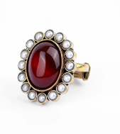 Pearl Brass Ring
