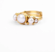 Pearl Brass Ring