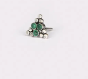 Oxidized Silver Nose Pin