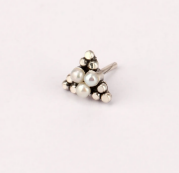 Oxidized Silver Nose Pin