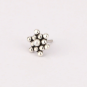 Oxidized Silver Nose Pin