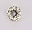 Simulated Ruby Oxidized Silver Nose Pin