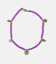 Pearl Studded Brass Anklet