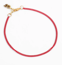 Stone Brass Anklet